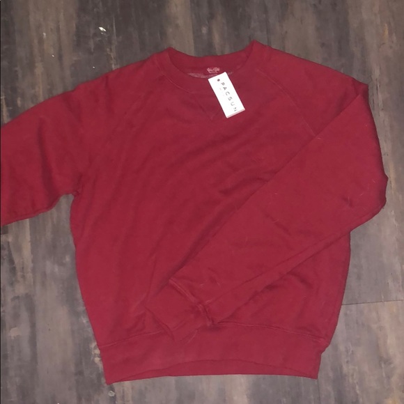 Brandy Melville Sweaters - Red crew neck sweatshirt